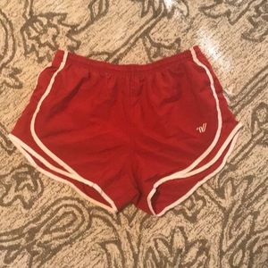 Red Varsity Athletic Shorts